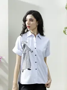 Athena Women Printed Casual Shirt