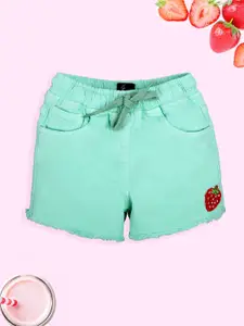 KiddoPanti Girls Denim Denim Shorts