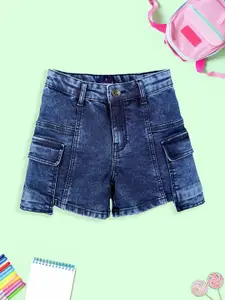 KiddoPanti Girls Denim Denim Shorts