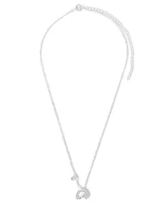 Accessorize Sterling Silver-Plated Twist Heart Pendant & Chain