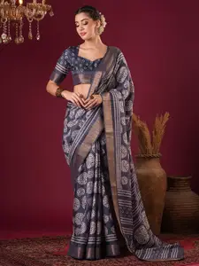 Anouk Women Ethnic Motifs Silk Blend Sungudi Saree