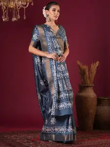 Anouk Floral Zari  Sungudi Saree