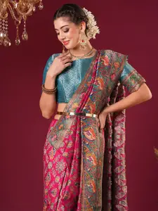 Anouk Women Ethnic Motifs Woven Design Banarasi Saree