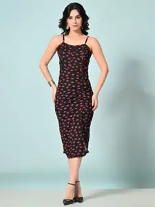 IUGA Floral Print Bodycon Dress