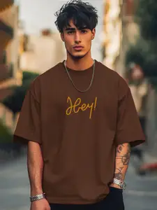 Moda Rapido Men Printed Drop-Shoulder Sleeves T-shirt