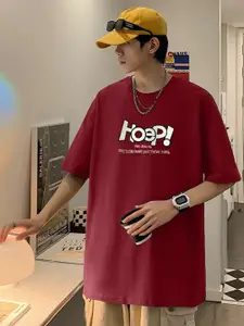 StyleCast x Revolte Men Typography Printed T-shirt