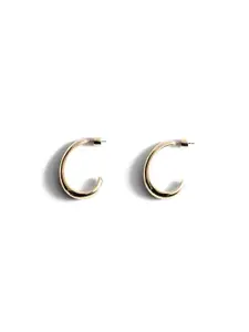 MANGO Contemporary Half Hoop Earrings