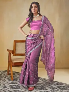 RACHNA Embroidered Tissue Designer Saree