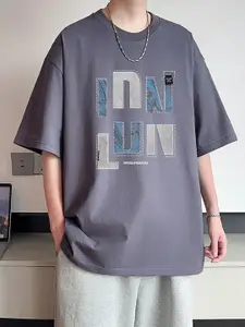 StyleCast x Revolte Men Typography Printed T-shirt