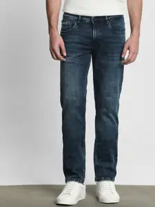 Mufti Men Slim Fit Mid-Rise Light Fade Stretchable Jeans