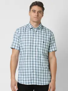 Van Heusen Sport Men Slim Fit Checked Cotton Casual Shirt
