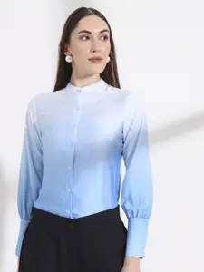 FITHUB Women Slim Fit Opaque Colourblocked Formal Shirt