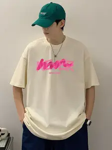 StyleCast x Revolte Men Typography Printed Oversized T-shirt
