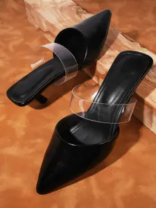 Froh Feet Women Pointed Toe Kitten Heels Mules