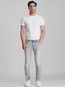 Mufti Men Skinny Fit Mid-Rise Heavy Fade Stretchable Jeans
