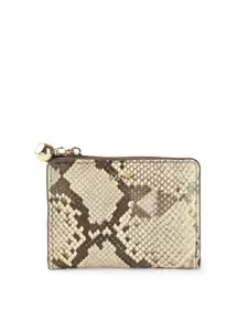 MANGO Women Animal Textured Two-Fold Wallet