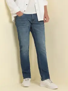 Allen Solly Men Slim Fit Mid-Rise Low Distress Light Fade Jeans