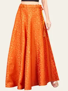 Studio Shringaar Women Self Designed Maxi Skirt