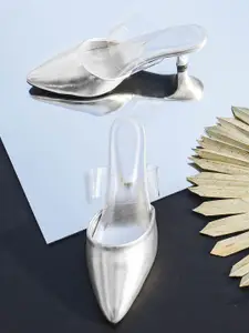 Froh Feet Women Pointed Toe Kitten Heels Mules