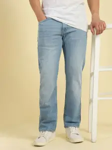 Allen Solly Men Regular Fit Mid-Rise Low Distress Light Fade Jeans