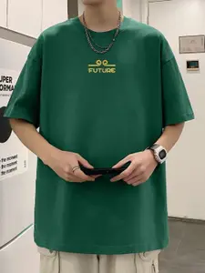 StyleCast x Revolte Men Graphic Oversized Cotton T-shirt