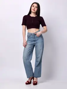 MEEAMI FASHION Women Round Neck Cotton Top