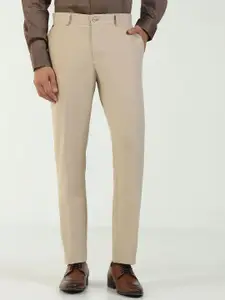 Blackberrys Men B-91 Slim Fit Low-Rise Formal Trousers