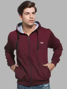 REYA Men Open Front Jacket with Patchwork