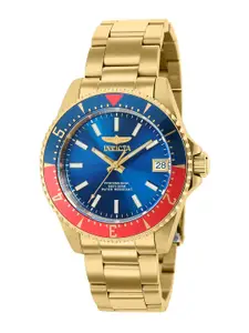 Invicta Pro Diver Men Round Dial & Stainless Steel Straps Analogue Automatic Watch 36807