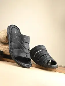UNDERROUTE Men Leather Comfort Sandals