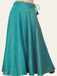 Studio Shringaar Printed Maxi Flared Skirt