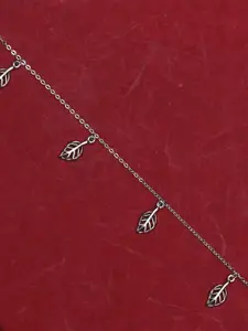 925 SILLER 925 Pure Silver Multiple Charm Anklet