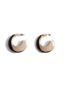 MANGO Circular Shaped Hoop Earrings