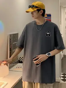 StyleCast x Revolte Men Oversized Graphic Cotton T-shirt