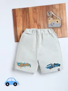 YK X Minute Mirth Boys Printed Hot Wheels Shorts