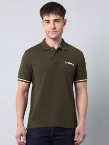 U.S. Polo Assn. Denim Co. Men Polo Collar Applique T-shirt