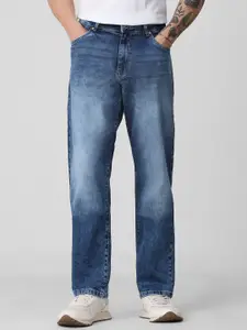 Mufti aw-24 Men Relaxed Fit Mid-Rise Heavy Fade Stretchable Jeans