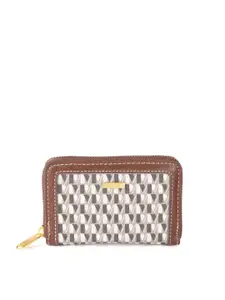 MANGO Women Printed Zip Around Wallet