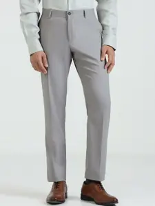 Blackberrys Men Textured Slim Fit Trousers