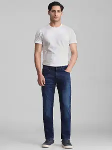 Mufti Men Straight Fit Heavy Fade Stretchable Jeans