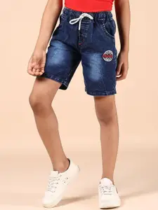 V-Mart Boys Regular Fit Mid-Rise Denim Shorts