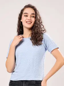 TQH Women Round Neck Crop Top