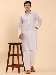 Pro-Ethic STYLE DEVELOPER Men Regular Sequinned Kurta with Pyjamas