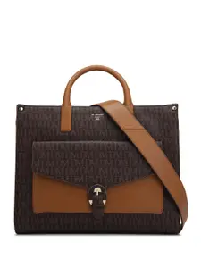 Da Milano Printed Leather Oversized Satchel