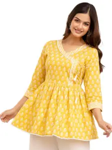 DMP FASHION Floral Printed A-Line Kurti