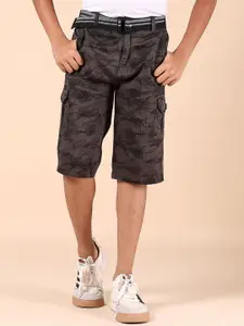 V-Mart Boys Camouflage Printed Regular Fit Cargo Shorts