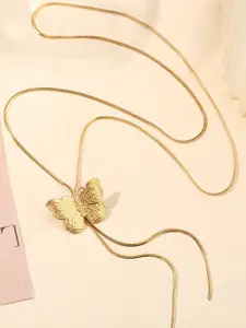 MYKI Stainless Steel Gold-Plated Majestic Necklace