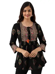 DMP FASHION Floral Printed A-Line Kurti