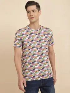 Allen Solly Men Conversational Printed Round Neck T-shirt