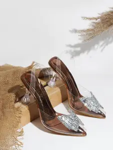 Froh Feet Embelished Kitten Peep Toes